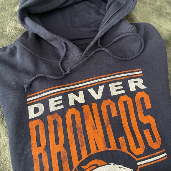 #216 DENVER BRONCOS FAN FOOTBALL HOODIE SIZE XXL - Picture 4 of 12